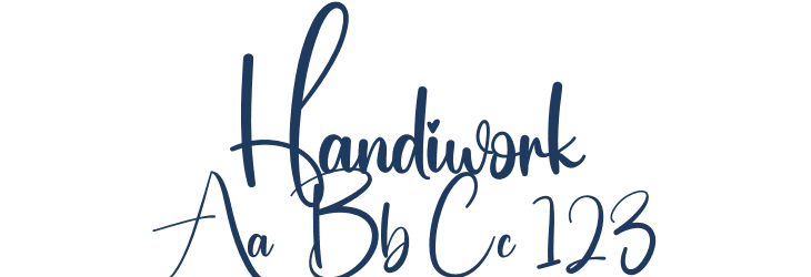 Handiwork Font Preview