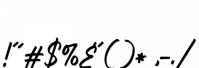 Handkick-Regular Font OTHER CHARS