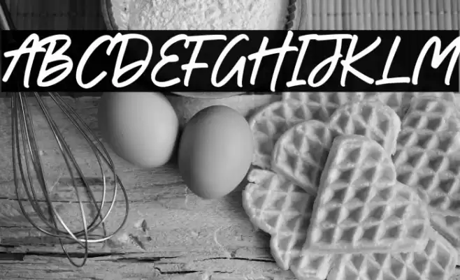 Handkick-Regular Font examples