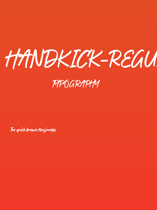 Handkick-Regular Poster