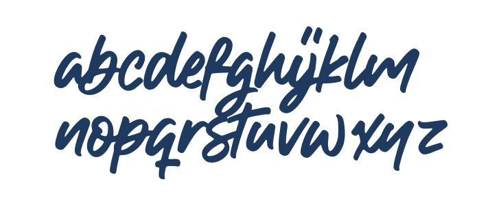 Handkick-Regular Lowercase