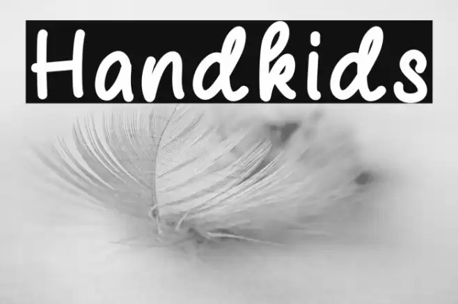 Handkids Font examples