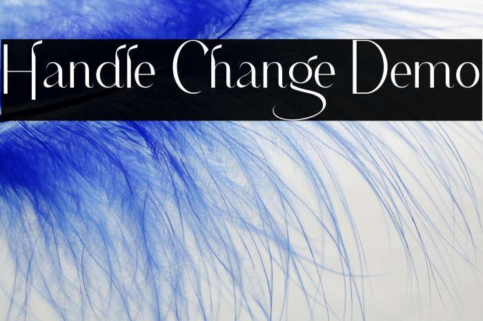 Handle Change Demo Example 1