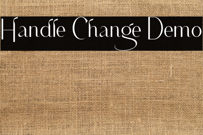 Handle Change Demo Example 3