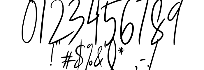 Handle Font OTHER CHARS