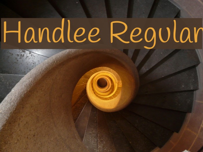 Handlee Regular Font examples