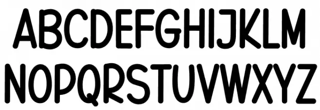 Handles Font UPPERCASE