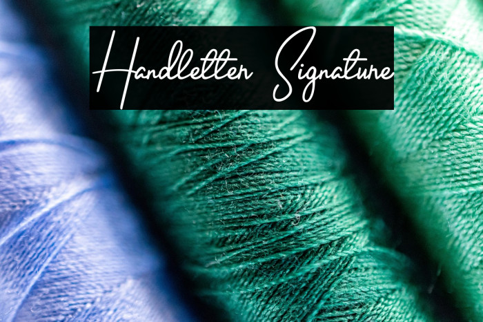 Handletter Signature Example 3