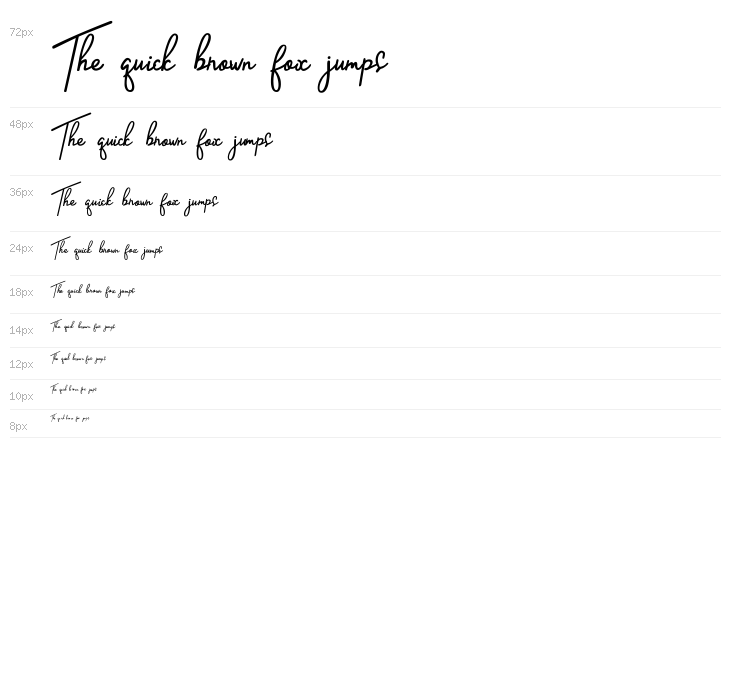 Handletter Signature Waterfall