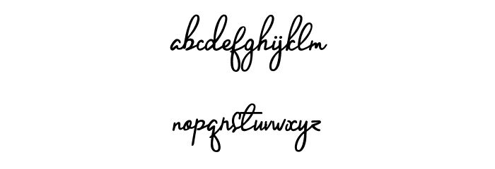 Handletter Signature Font LOWERCASE
