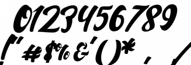 Handletterink Font OTHER CHARS