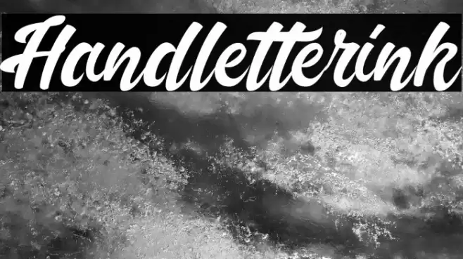 Handletterink Font examples