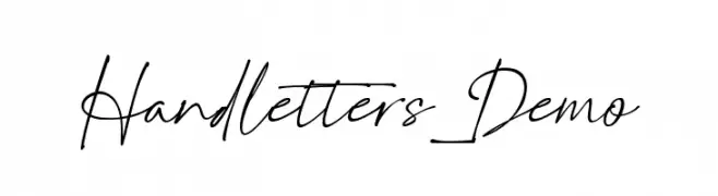 Handletters_Demo  Frei Schriftart Herunterladen