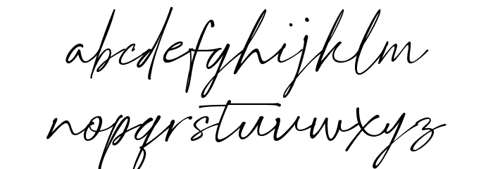 Handletters_Demo Font LOWERCASE