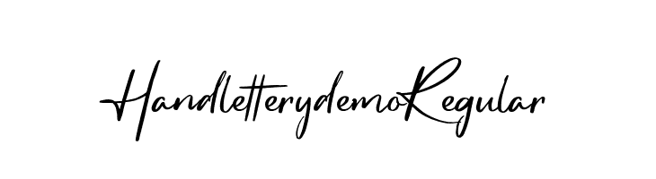 Handlettery demo Regular  Frei Schriftart Herunterladen