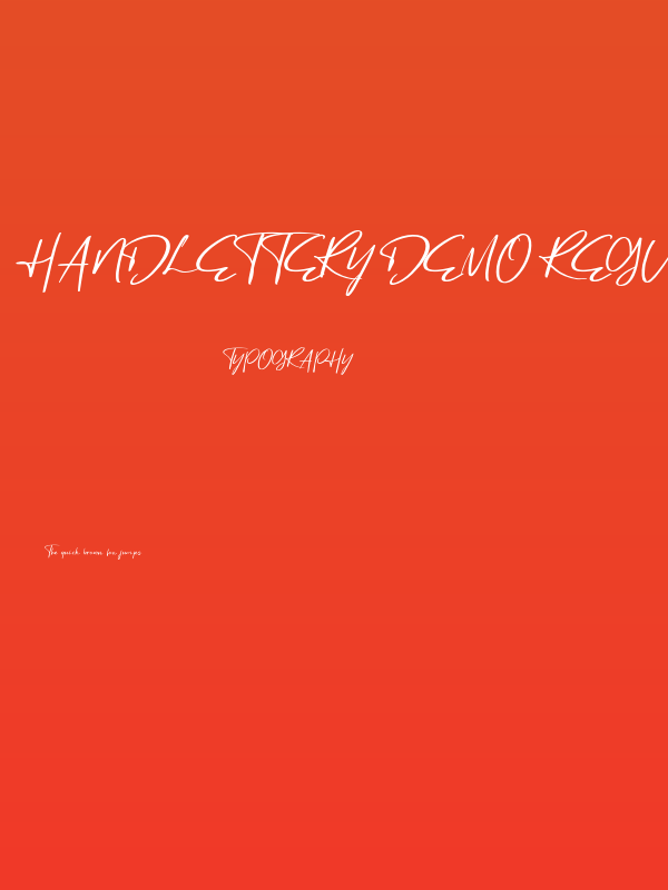 Handlettery demo Regular Poster