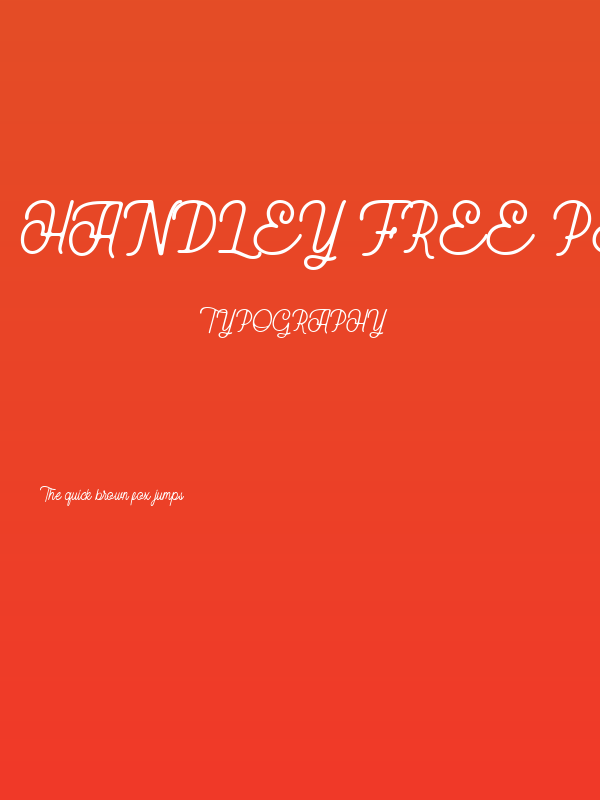 Handley FREE PERSONAL Regular Poster