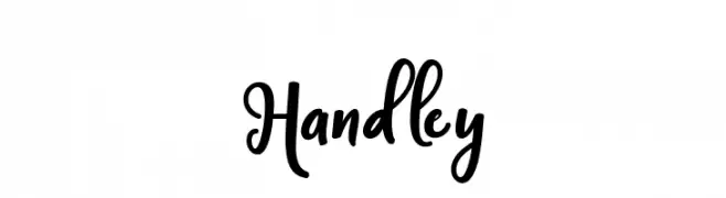 Handley  フリーフォントのダウンロード