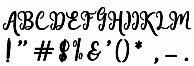 Handley Font OTHER CHARS