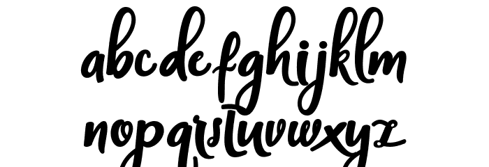 Handley Font LOWERCASE