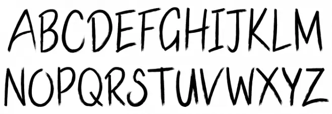 Handmade Brushes Шрифта ВЕРХНИЙ