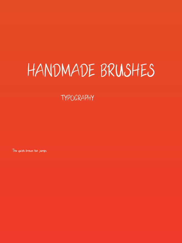 Handmade Brushes Poster