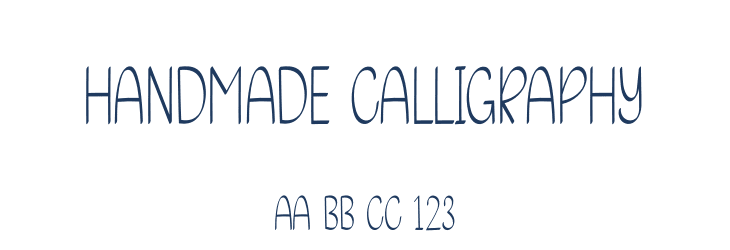Handmade Calligraphy Font Preview