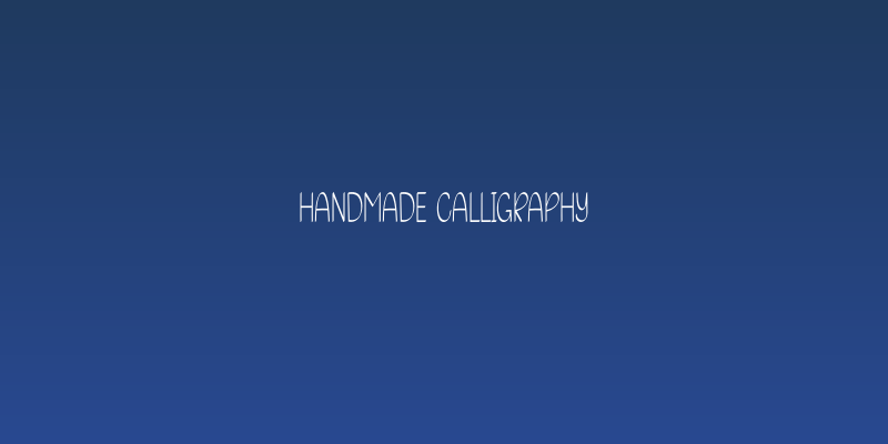 Handmade Calligraphy Social Header