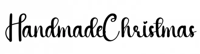 Handmade Christmas フリーフォントのダウンロード