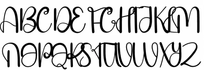 Handmade Christmas خط أحرف كبيرة