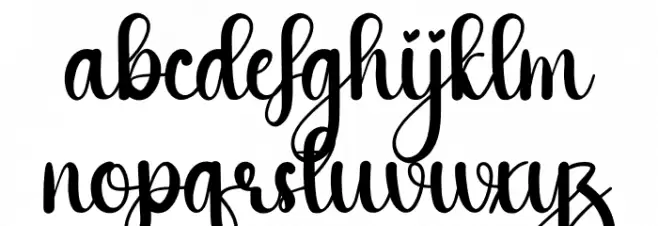 Handmade Christmas خط أحرف صغيرة