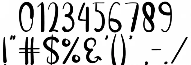 Handmade Farmhouse Font OTHER CHARS