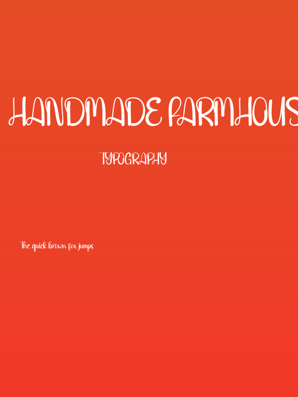 Handmade Farmhouse Poster