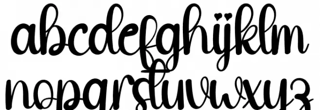 Handmade Farmhouse Schriftart Kleinbuchstaben