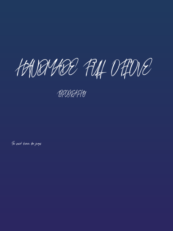 Handmade Full Oflove Poster
