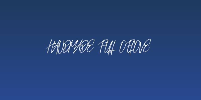 Handmade Full Oflove Social Header