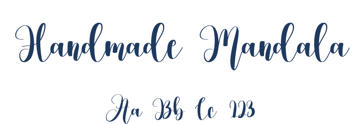 Handmade Mandala Font Preview