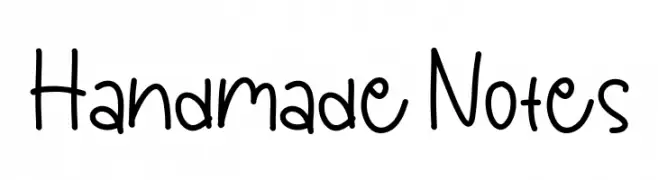 Handmade Notes Fonte