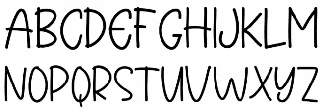 Handmade Notes Fonte MAIÚSCULAS