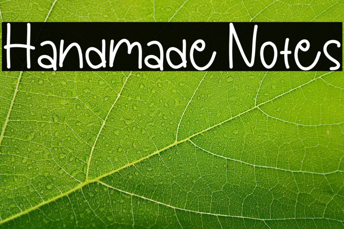 Handmade Notes Example 3