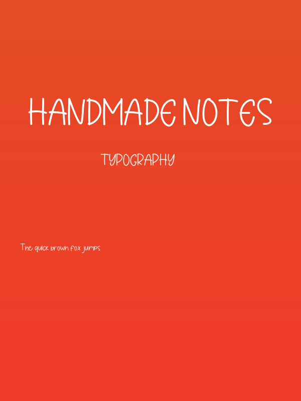 Handmade Notes Poster