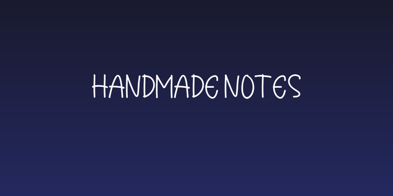 Handmade Notes Social Header