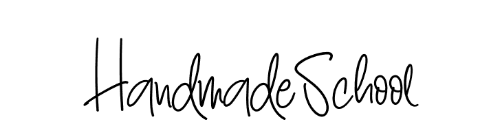 Handmade School  Frei Schriftart Herunterladen