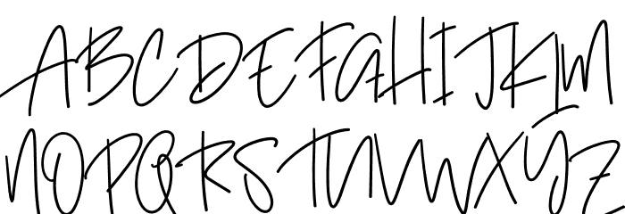 Handmade School Font UPPERCASE