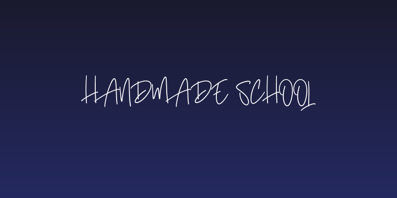 Handmade School Social Header
