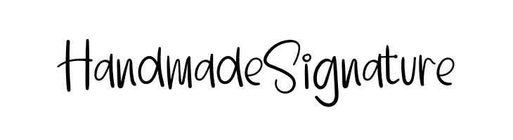 Handmade Signature  Frei Schriftart Herunterladen
