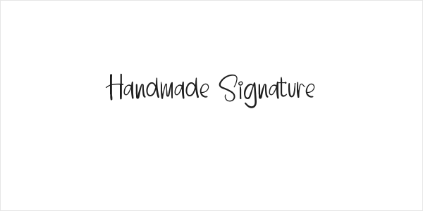 Handmade Signature Logo