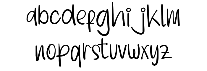 Handmade Signature Font LOWERCASE