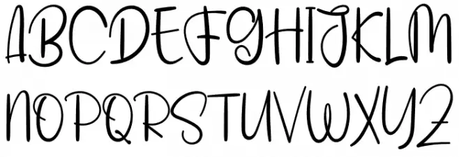 Handmade Signature Fonte MAIÚSCULAS