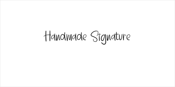 Handmade Signature Logo